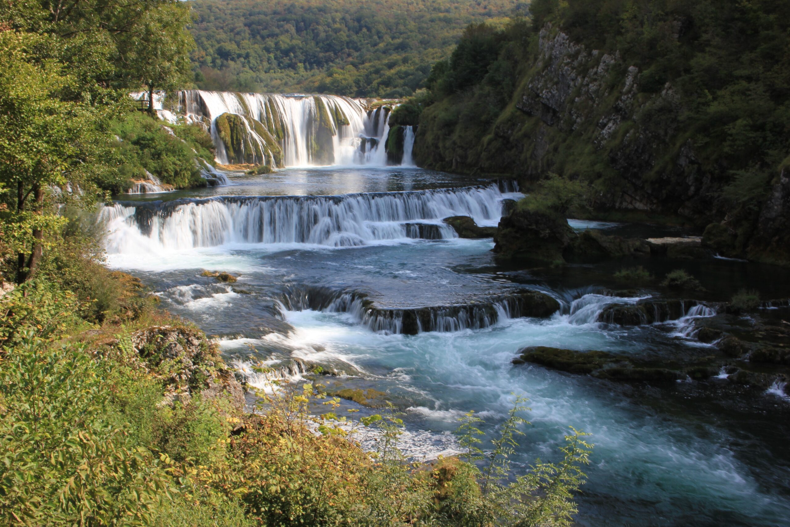 Strbacki buk waterfall on the Una River near Bihac, Bosnia and Herzegovina