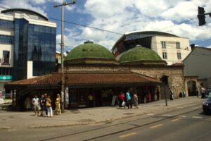 The Bosniak Institute building in the Bascarsija district of Sarajevo, Bosnia and Herzegovina